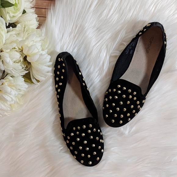 Topshop Shoes - Topshop Sophie Studded Slipper Flat Loafer